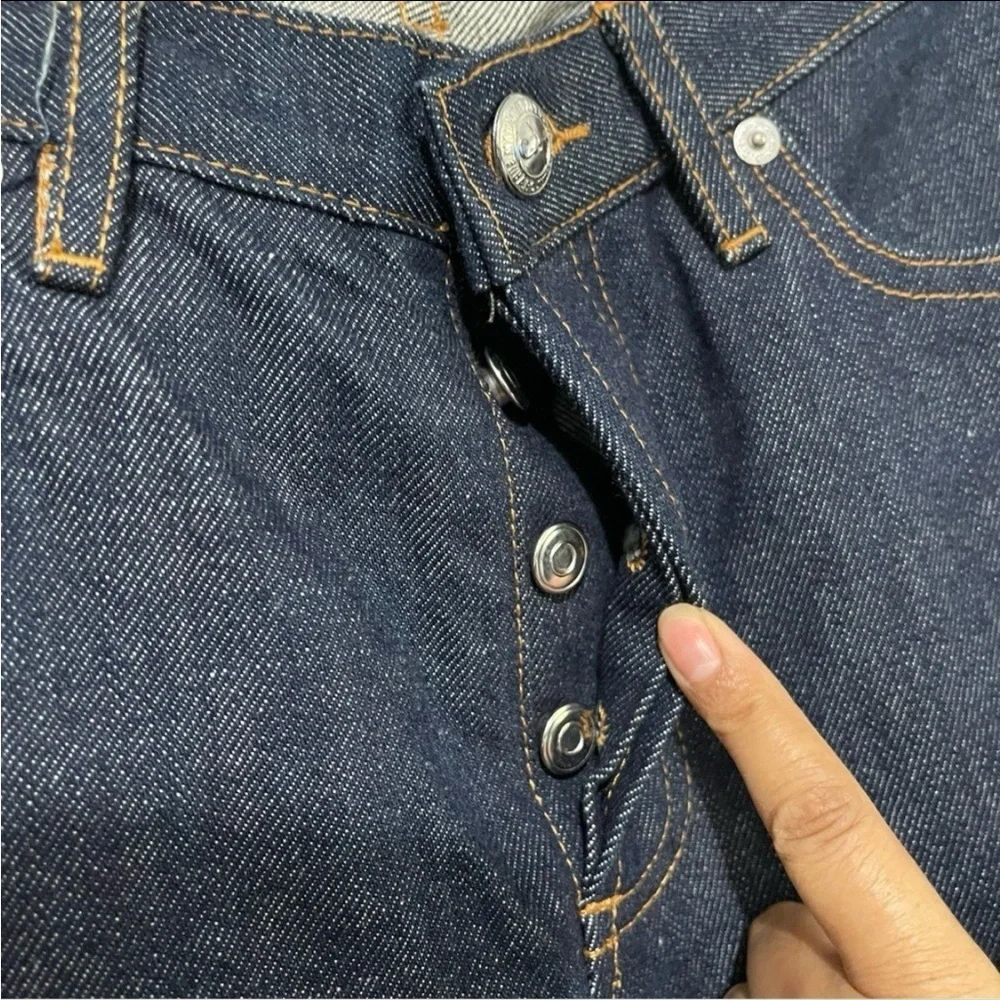 NWOT A.P.C New Cure H Dark‎ Denim Rigid Jeans Size 32X34
